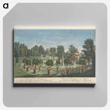 アートパネル-A View of the Orangerie in Lord Burlington's Garden at Chiswick
 - イェール大学アートギャラリー Canvas.