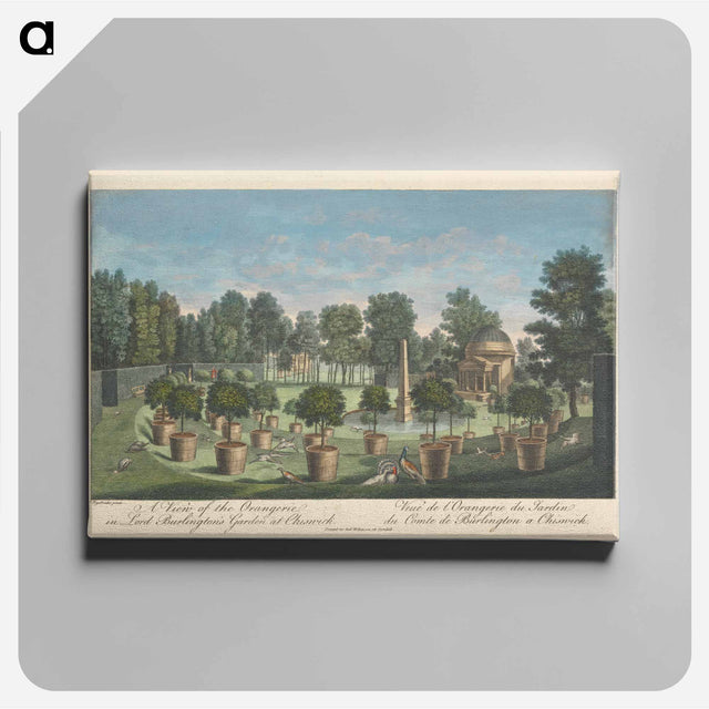 アートパネル-A View of the Orangerie in Lord Burlington's Garden at Chiswick
 - イェール大学アートギャラリー Canvas.