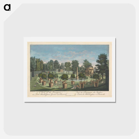 アートポストカード-A View of the Orangerie in Lord Burlington's Garden at Chiswick
 - イェール大学アートギャラリー Postcard.