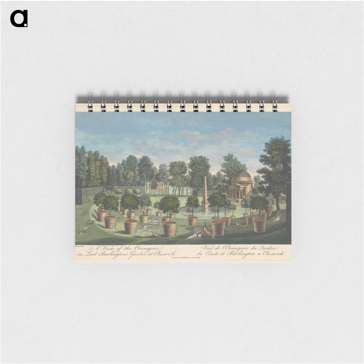 アートメモ帳-A View of the Orangerie in Lord Burlington's Garden at Chiswick
 - イェール大学アートギャラリー Memo.