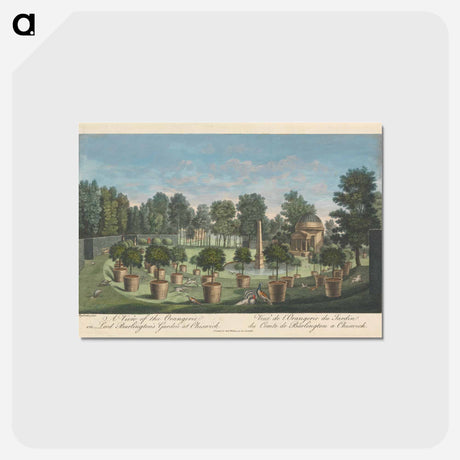 アートポストカード-A View of the Orangerie in Lord Burlington's Garden at Chiswick
 - イェール大学アートギャラリー Postcard.