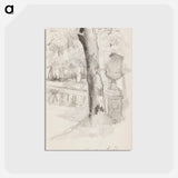 アートポストカード-(unknown)part of a sketchbook - アルバート エーデルフェルト Postcard.
