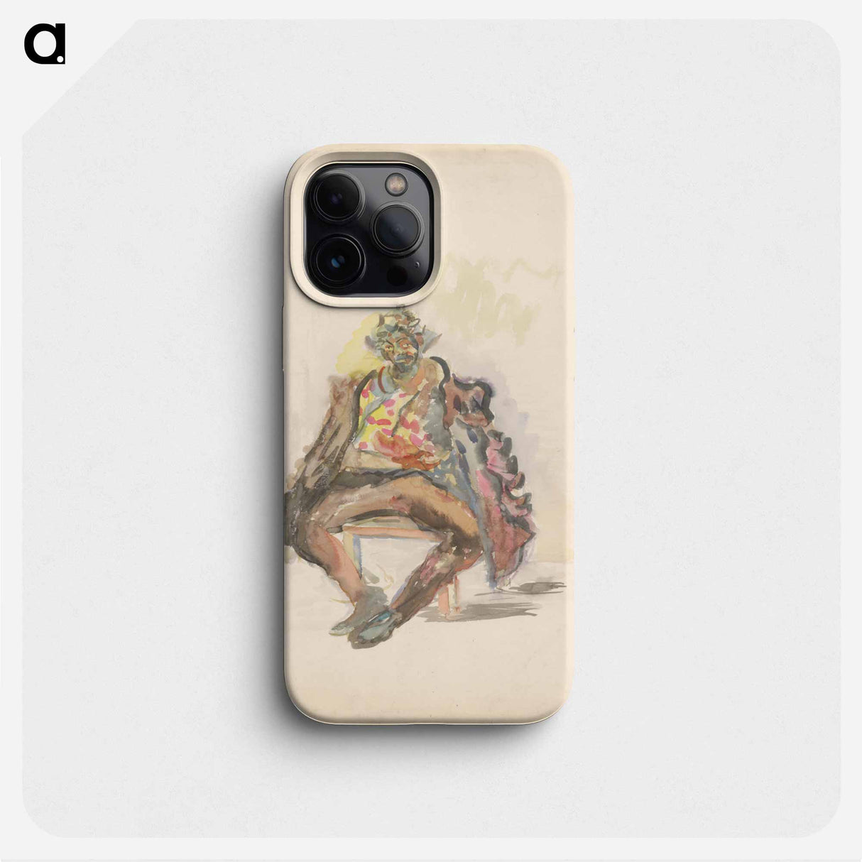 Seated man - アーノルド ピーター ワイズ クビンチャン Phone Case.