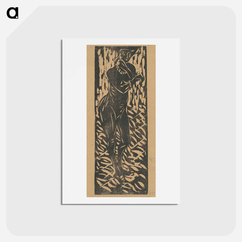 Nude with Jewelry - エルンスト ルートヴィヒ キルヒナー Postcard.