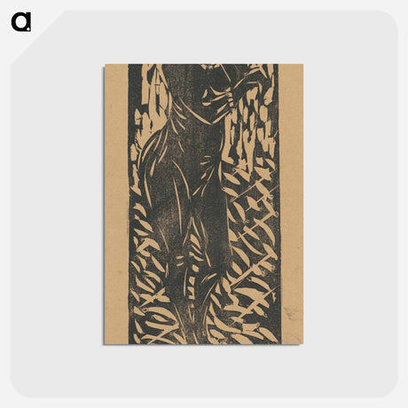アートポストカード-Nude with Jewelry - エルンスト ルートヴィヒ キルヒナー Postcard.