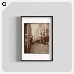 アートポスター-Les Maisons de la rue Grenier St. Lazare 4, 6, 8
 - ウジェーヌ アジェ Poster.