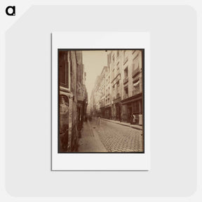 アートポストカード-Les Maisons de la rue Grenier St. Lazare 4, 6, 8
 - ウジェーヌ アジェ Postcard.