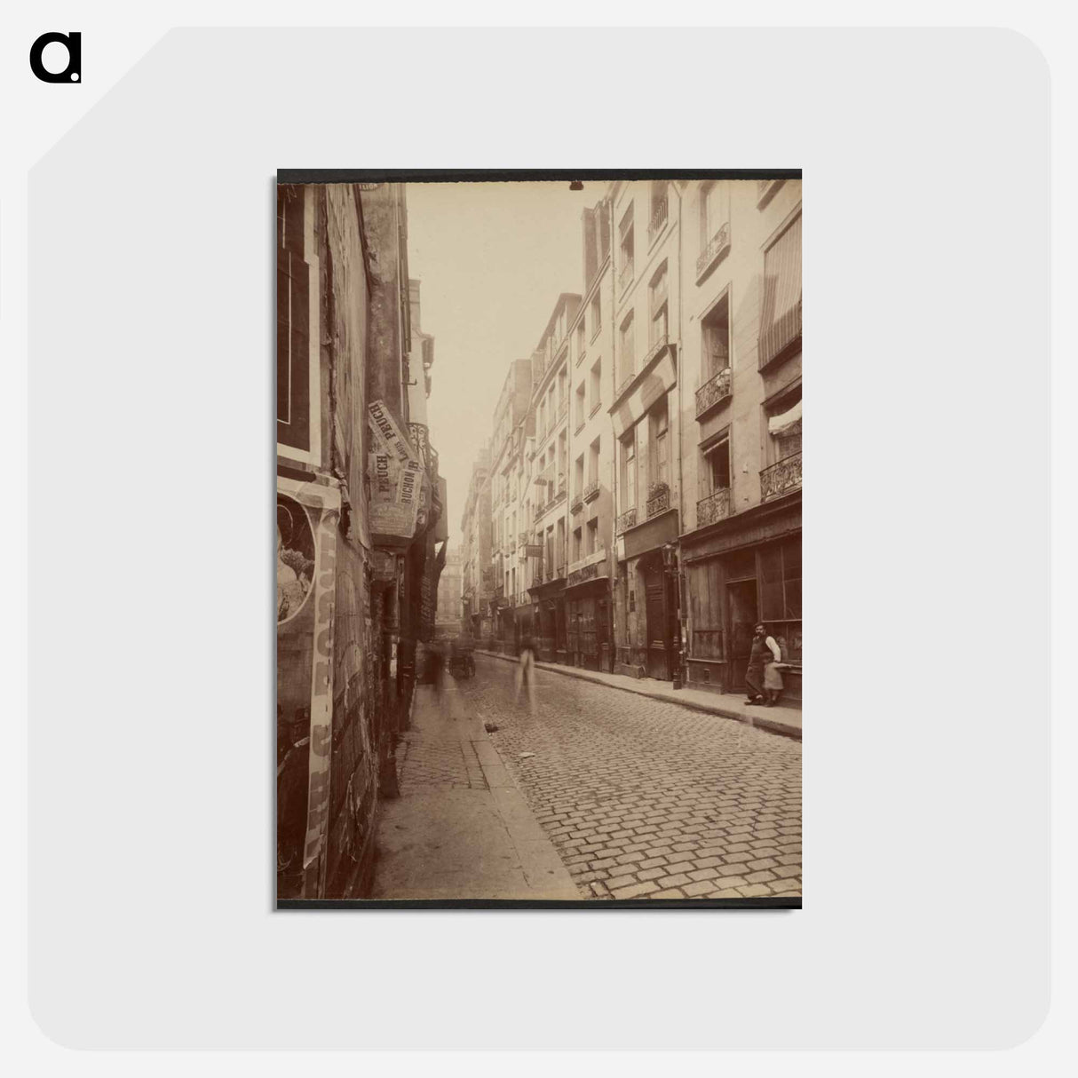 アートポストカード-Les Maisons de la rue Grenier St. Lazare 4, 6, 8
 - ウジェーヌ アジェ Postcard.
