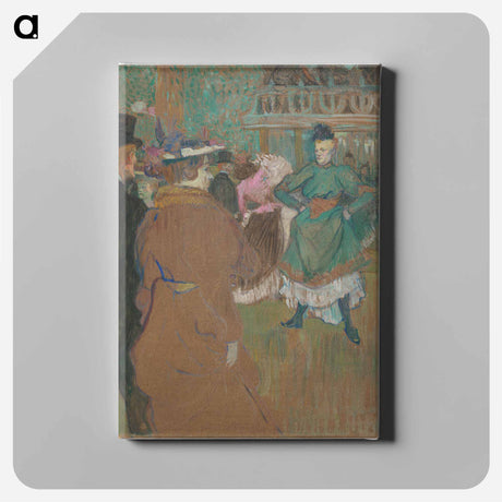 アートパネル-Quadrille at the Moulin Rouge - アンリ ド トゥールーズ ロートレック Canvas.