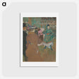 アートポストカード-Quadrille at the Moulin Rouge - アンリ ド トゥールーズ ロートレック Postcard.