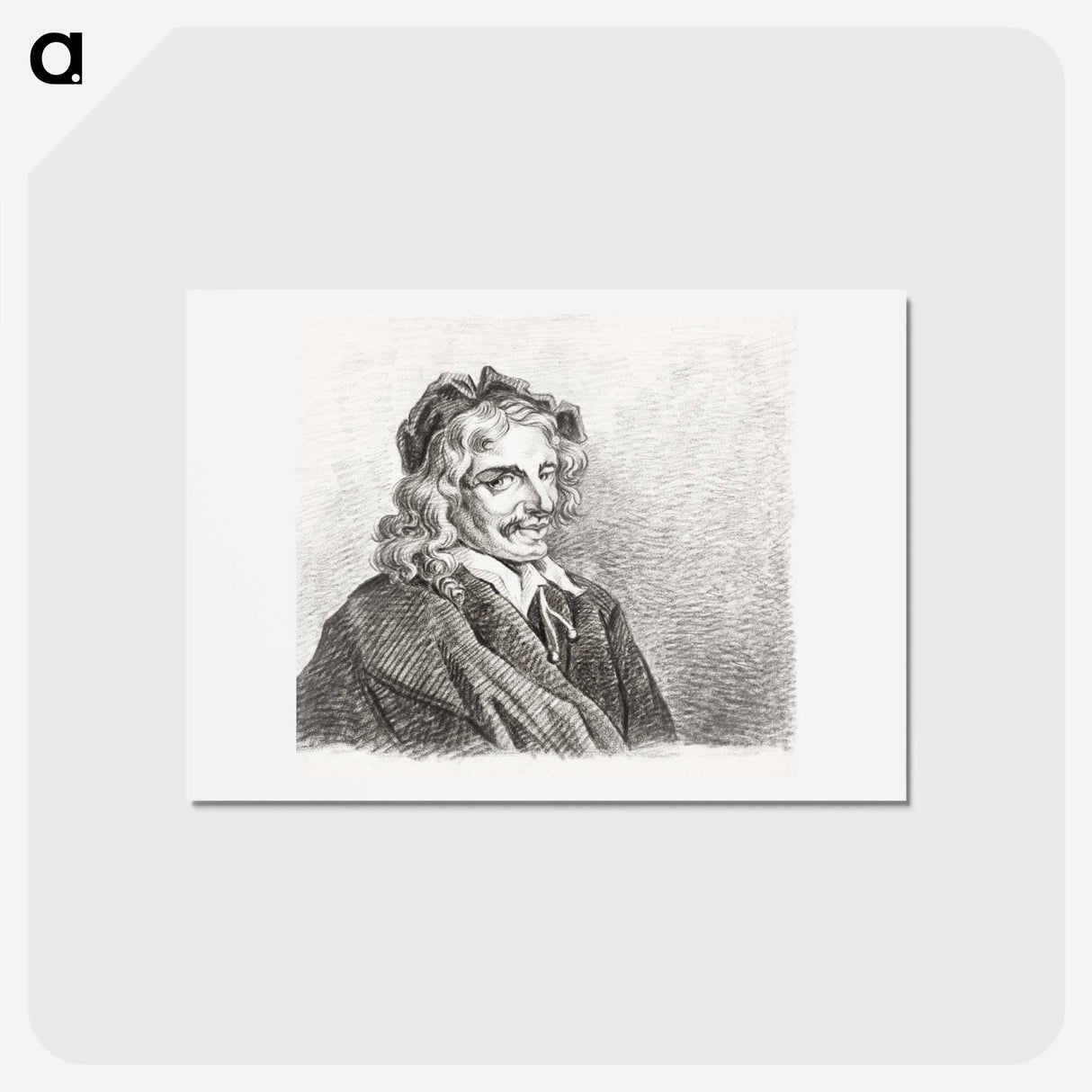 アートポストカード-Portrait of Jan Havicksz. Steen - ジャン ベルナール Postcard.
