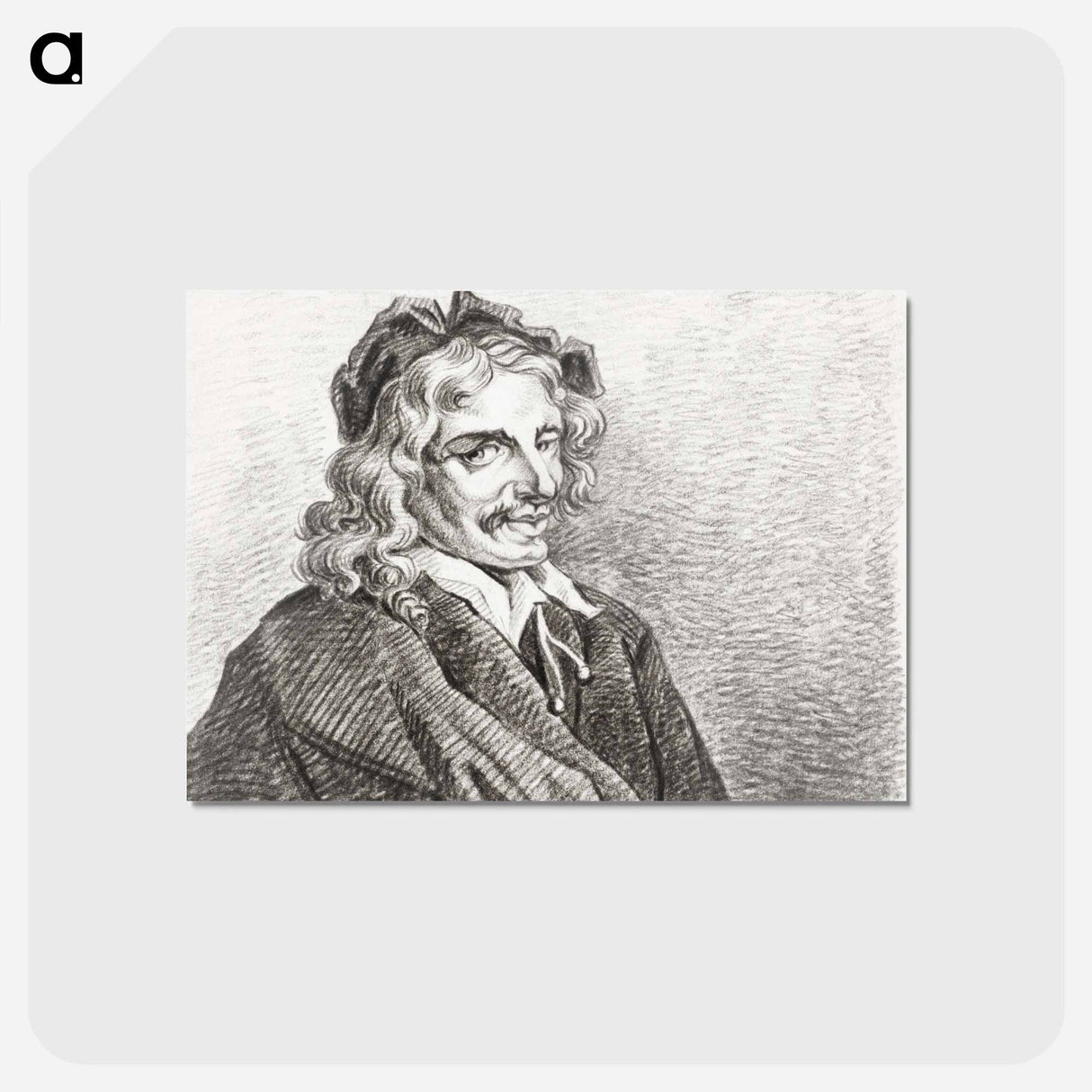 アートポストカード-Portrait of Jan Havicksz. Steen - ジャン ベルナール Postcard.