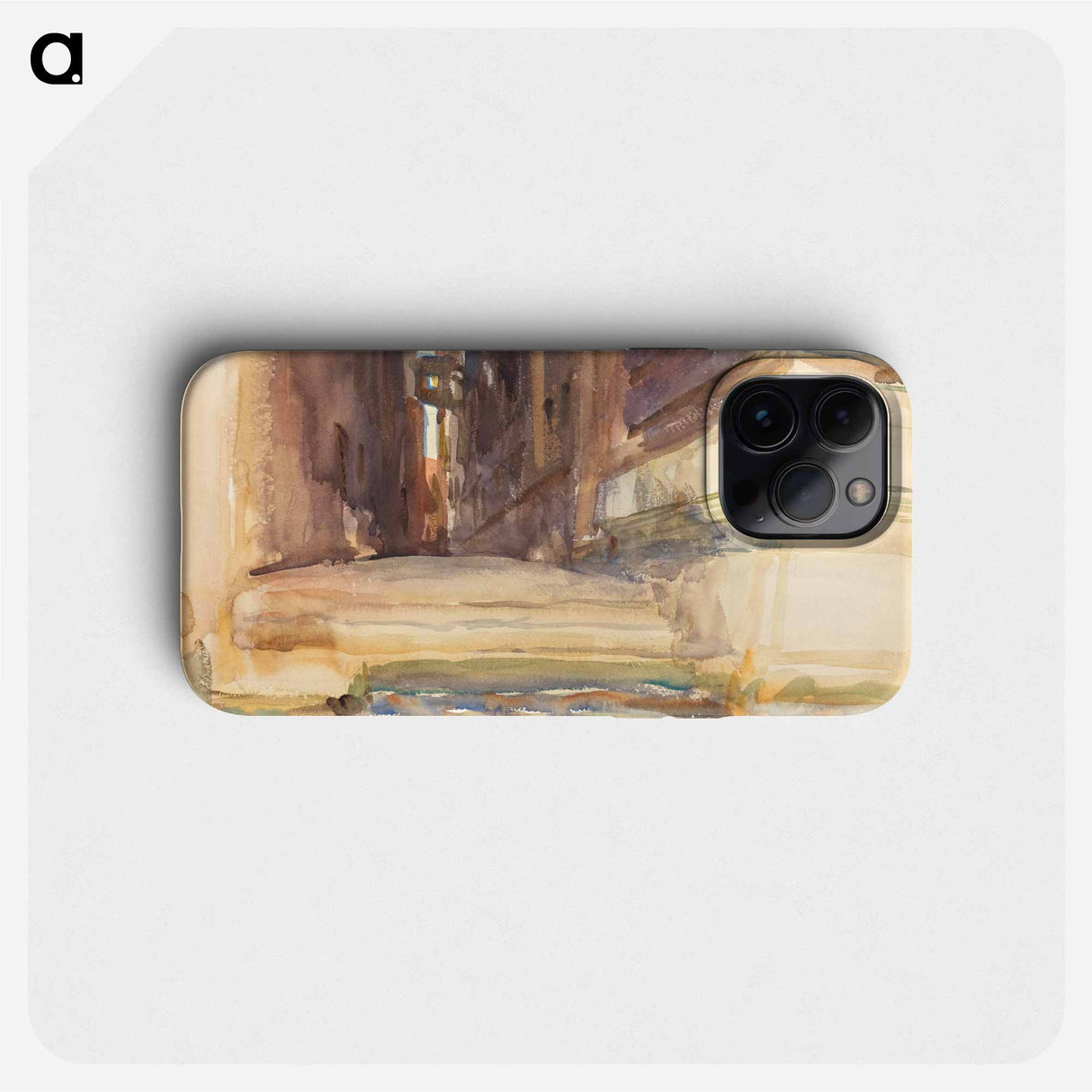 The Calle della Rosa with the Monte di Pietà, Venice - ジョン シンガー サージェント Phone Case.