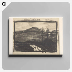 アートパネル-Landschap met bomen en weg - ユリー デ フラーハ Canvas.