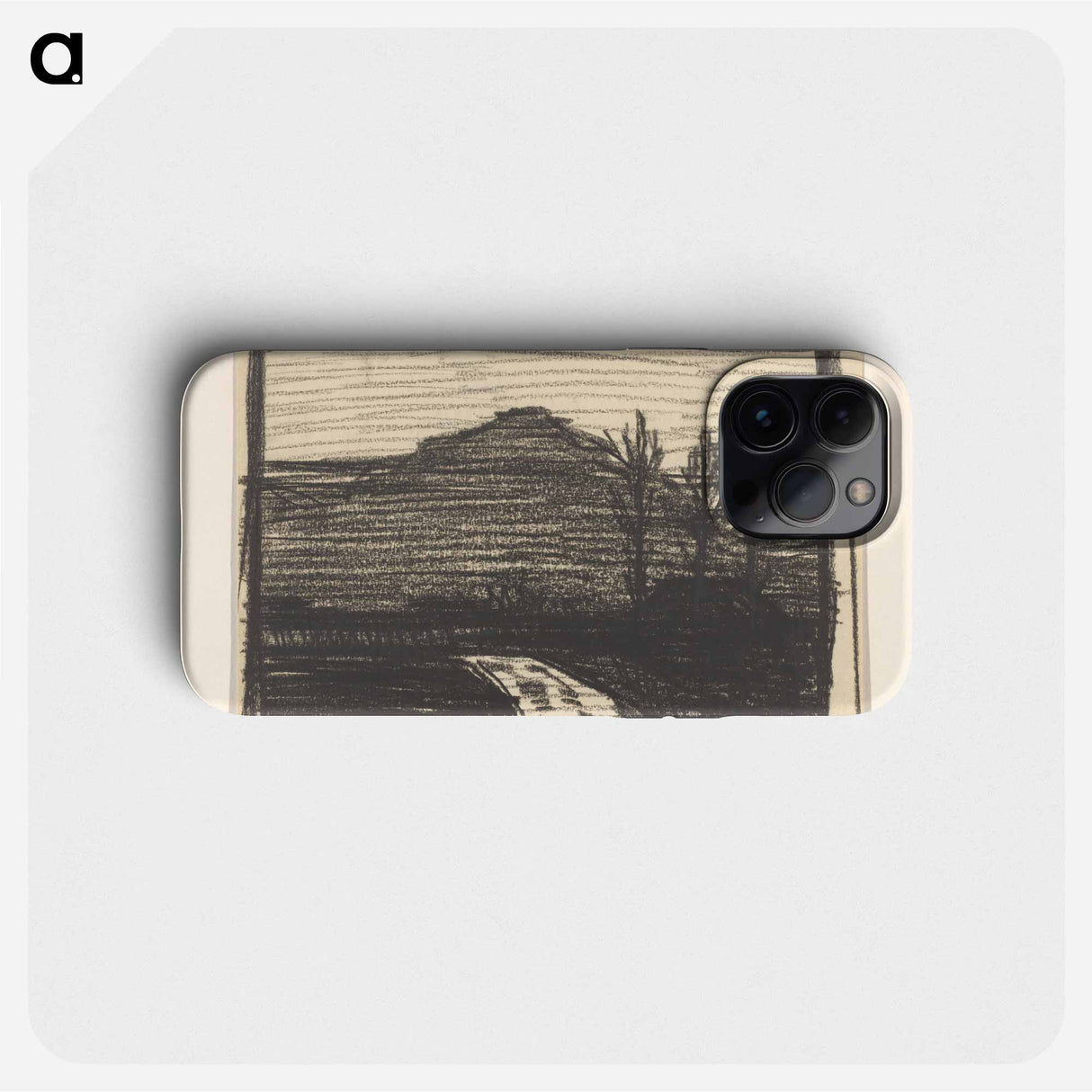 Landschap met bomen en weg - ジュリー デ グラーグ Phone Case.