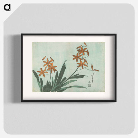アートポスター-Blackberry Lily - 葛飾 北斎 Poster.