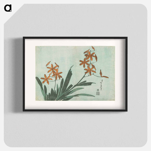 アートポスター-Blackberry Lily - 葛飾 北斎 Poster.