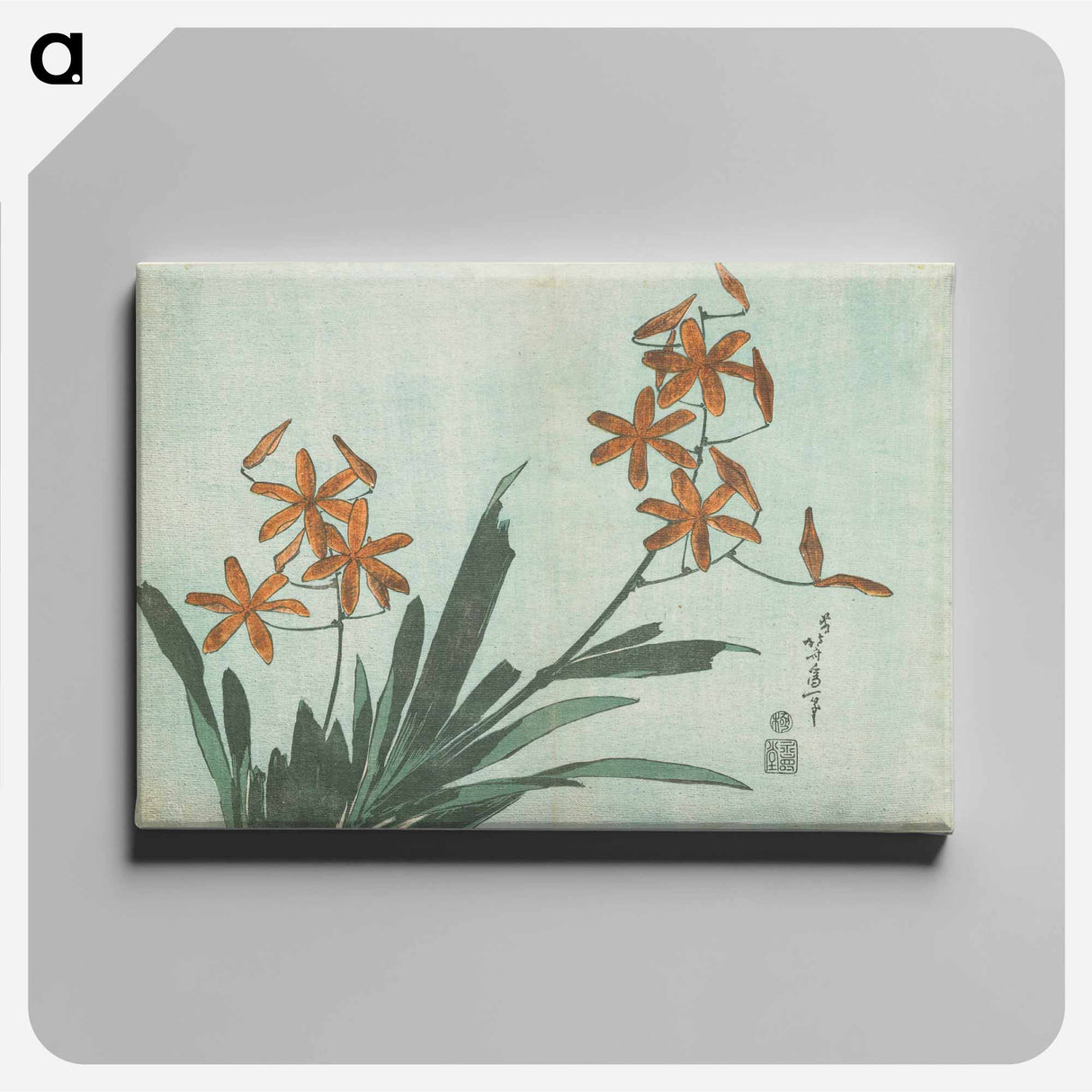 アートパネル-Blackberry Lily - 葛飾 北斎 Canvas.