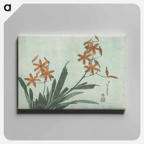 アートパネル-Blackberry Lily - 葛飾 北斎 Canvas.