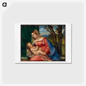 アートポストカード-Madonna and Child - ティツィアーノ ヴェチェッリオ Postcard.