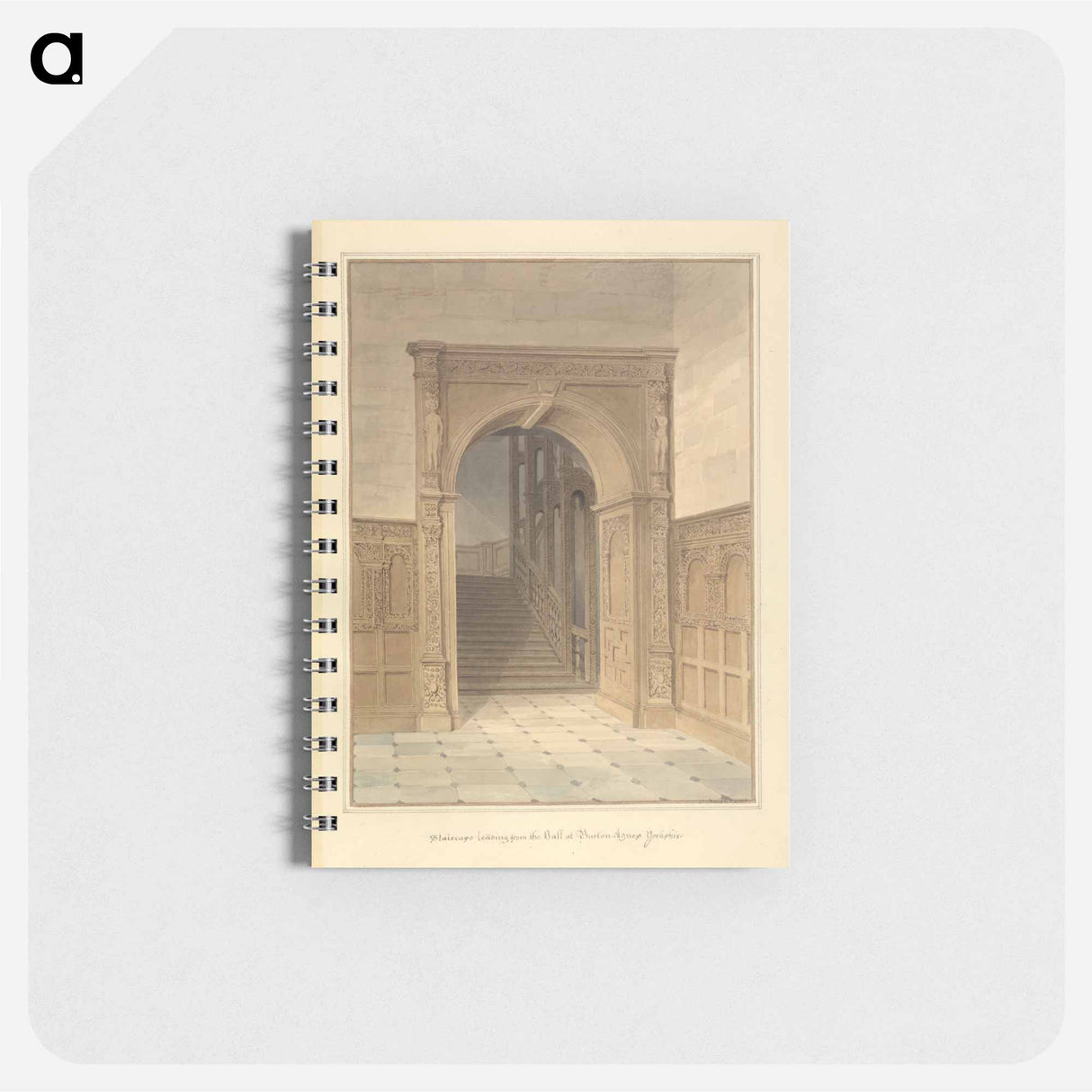 アートメモ帳-Staircase Leading from the hall at Burton Agnes Yorkshire
 - イェール大学アートギャラリー Memo.