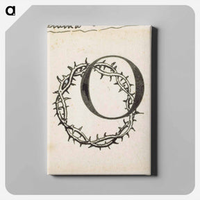 アートパネル-Torpan tyttö-runon alkukirjain o - アルバート エーデルフェルト Canvas.