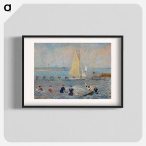 アートポスター-Seascape with Six Bathers, Bellport
 - バーンズ・コレクション Poster.