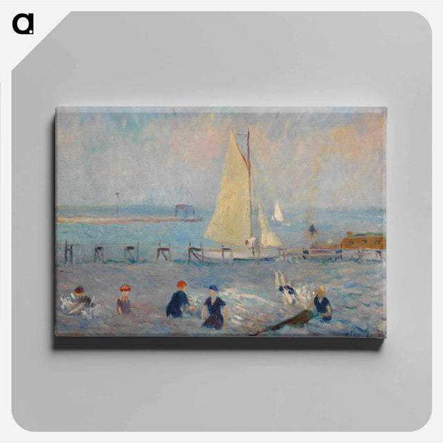 アートパネル-Seascape with Six Bathers, Bellport
 - バーンズ・コレクション Canvas.