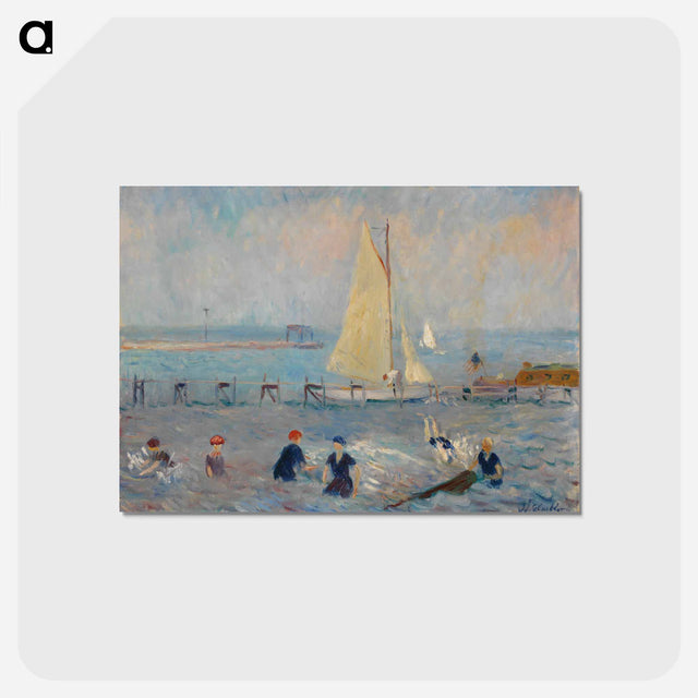 アートポストカード-Seascape with Six Bathers, Bellport
 - バーンズ・コレクション Postcard.