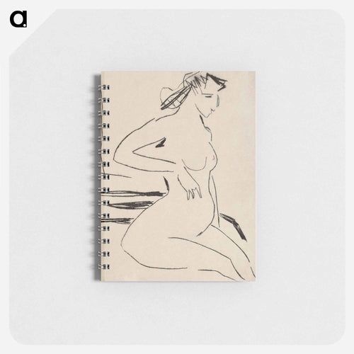 Female Nude Seated - Ernst Ludwig Kirchner Memo.