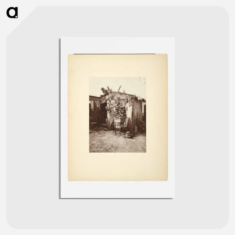 アートポストカード-Villa d'un chiffonier
 - ウジェーヌ アジェ Postcard.