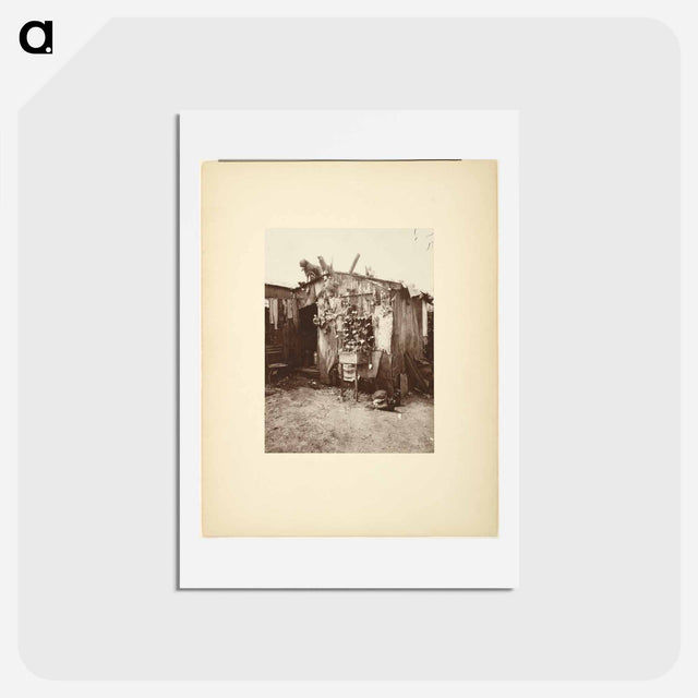 アートポストカード-Villa d'un chiffonier
 - ウジェーヌ アジェ Postcard.