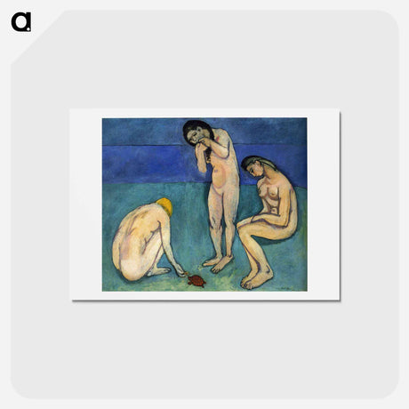 アートポストカード-Bathers with a Turtle - アンリ マティス Postcard.