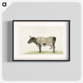 アートポスター-Standing cow with blanket - ジャン ベルナール Poster.