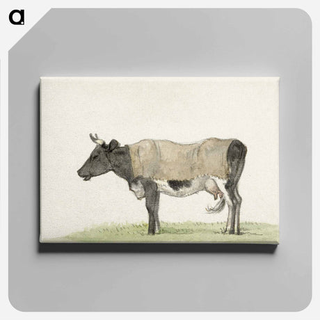 アートパネル-Standing cow with blanket - ジャン ベルナール Canvas.