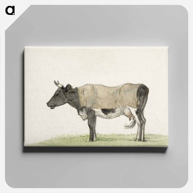アートパネル-Standing cow with blanket - ジャン ベルナール Canvas.