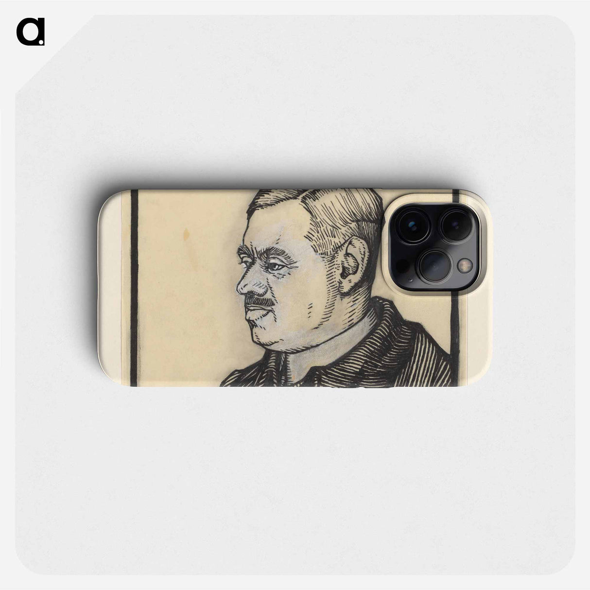 Portret van een 37-jarige man met de initialen J.H. by Julie de Graag - ジュリー デ グラーグ Phone Case.