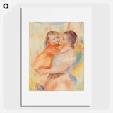 Washerwoman and Child - Pierre-Auguste Renoir Poster.