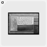 アートポストカード-Church Sign, New Jersey
 - ラッセル リー Postcard.
