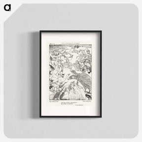 アートポスター-Tweekoppige adelaar omringd door vogels - テオ ヴァン ホイテマ Poster.