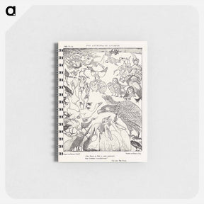アートメモ帳-Tweekoppige adelaar omringd door vogels - テオ ヴァン ホイテマ Memo.