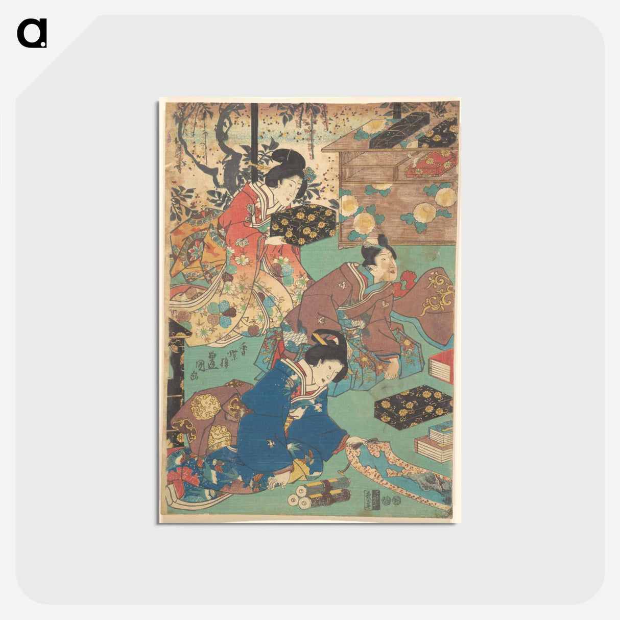 アートポストカード-Utagawa Kunisada Print
 - 歌川 国貞 Postcard.