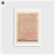アートポストカード-Jerusalem, Plate 67, "By those who drink their blood...." - ウィリアム ブレイク Postcard.