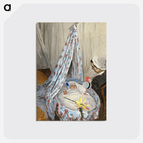 アートポストカード-The Cradle, Camille with the Artist's Son Jean - クロード モネ Postcard.