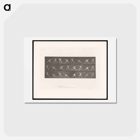 アートポストカード-Fencers in Motion
 - エドワード マイブリッジ Postcard.