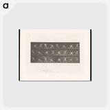 アートポストカード-Fencers in Motion
 - エドワード マイブリッジ Postcard.