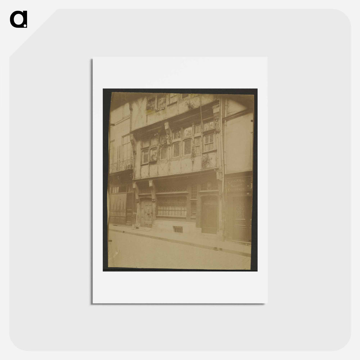 アートポストカード-Rouen, Maison Rue Saint-Romain
 - ウジェーヌ アジェ Postcard.
