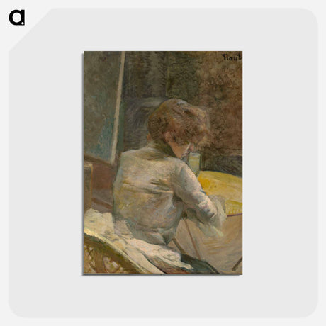 アートポストカード-Waiting - アンリ ド トゥールーズ ロートレック Postcard.