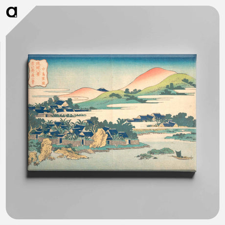 アートパネル-Banana Garden at Nakashima - 葛飾 北斎 Canvas.