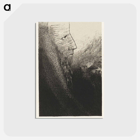 アートポストカード-St. Anthony: "Help me, O my God!" - オディロン ルドン Postcard.